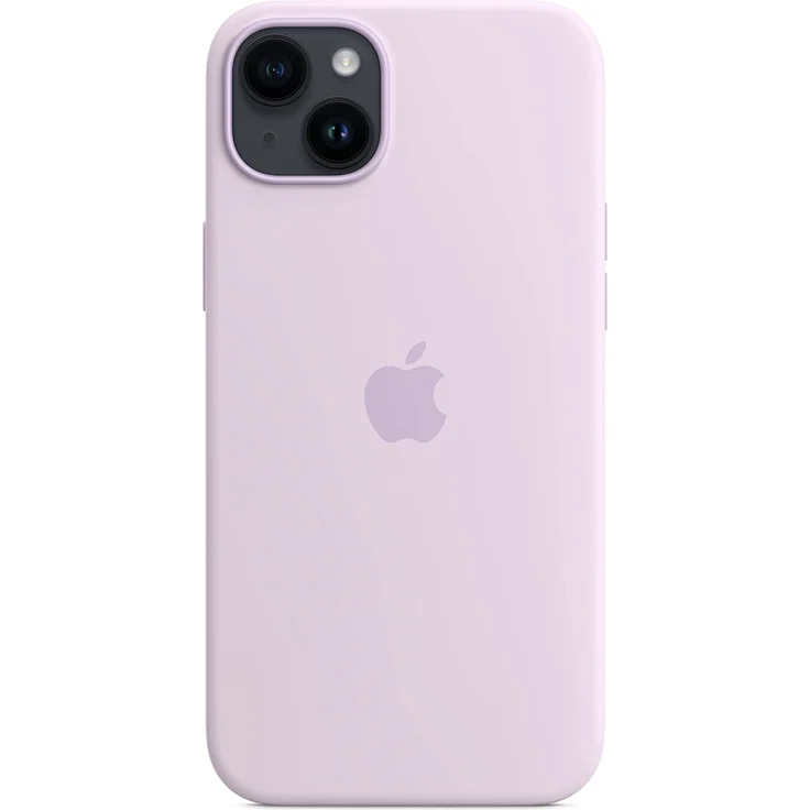 Apple MPT83ZM/A Silikon Case mit MagSafe, geeignet für Apple iPhone 14 Plus, Flieder – Bild 3