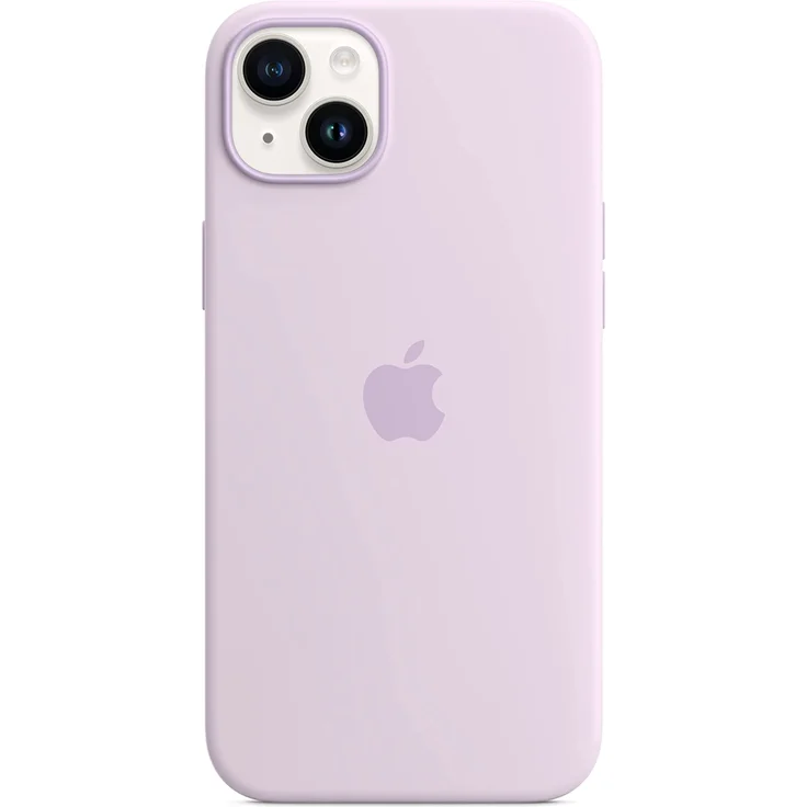 Apple MPT83ZM/A Silikon Case mit MagSafe, geeignet für Apple iPhone 14 Plus, Flieder – Bild 4