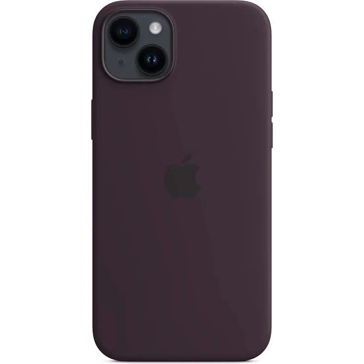 Apple MPT93ZM/A Silikon Case mit MagSafe, geeignet für Apple iPhone 14 Plus, Holunder – Bild 3
