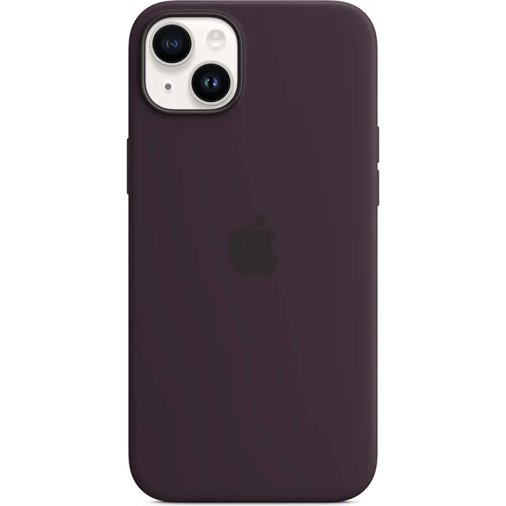 Apple MPT93ZM/A Silikon Case mit MagSafe, geeignet für Apple iPhone 14 Plus, Holunder – Bild 4