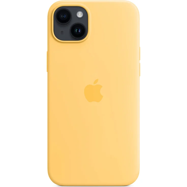 Apple MPTD3ZM/A Silikon Case mit MagSafe, geeignet für Apple iPhone 14 Plus, Sonnenlicht – Bild 3