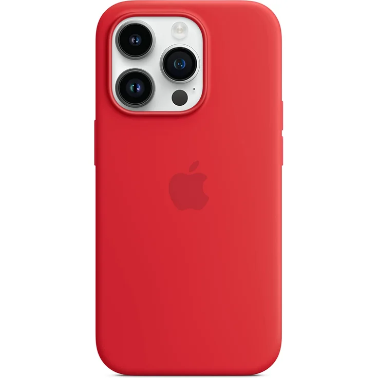 Apple MPTG3ZM/A Silikon Case mit MagSafe, geeignet für Apple iPhone 14 Pro, (PRODUCT)RED – Bild 3