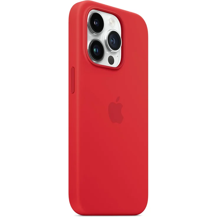 Apple MPTG3ZM/A Silikon Case mit MagSafe, geeignet für Apple iPhone 14 Pro, (PRODUCT)RED – Bild 5