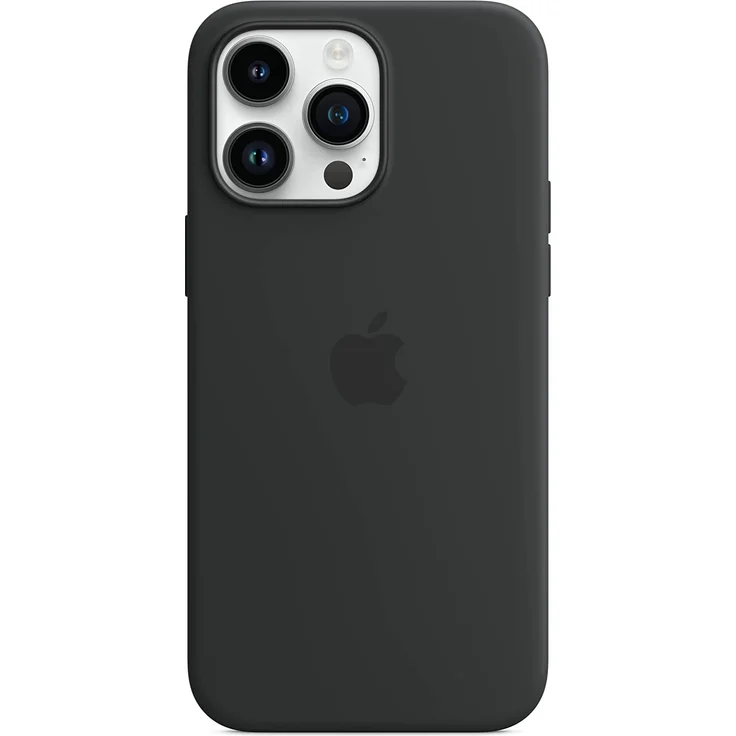 Apple MPTP3ZM/A Silikon Case mit MagSafe, geeignet für Apple iPhone 14 Pro Max, Mitternacht – Bild 3