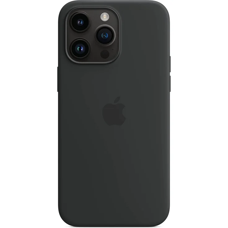 Apple MPTP3ZM/A Silikon Case mit MagSafe, geeignet für Apple iPhone 14 Pro Max, Mitternacht – Bild 4