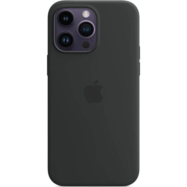 Apple MPTP3ZM/A Silikon Case mit MagSafe, geeignet für Apple iPhone 14 Pro Max, Mitternacht – Bild 1