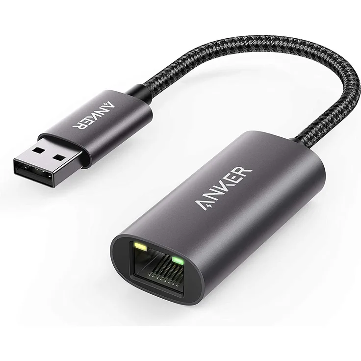 Anker PowerExpand USB 3.0 auf Gigabit Ethernet Adapter, Aluminium, kompakt, USB-A Adapter kompatibel mit MacBook Pro 2015, MacBook Air 2017 und mehr (A76130A1)