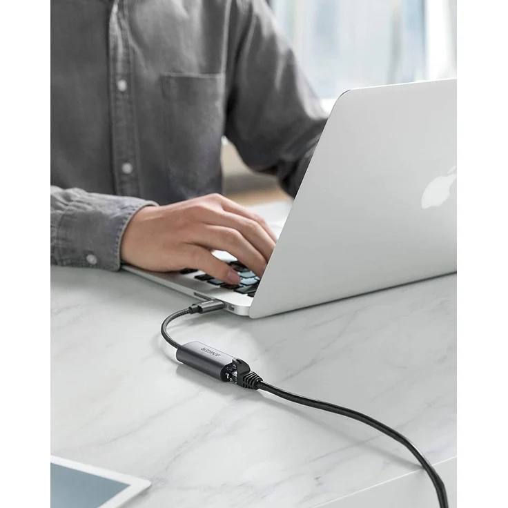 Anker PowerExpand USB 3.0 auf Gigabit Ethernet Adapter, Aluminium, kompakt, USB-A Adapter kompatibel mit MacBook Pro 2015, MacBook Air 2017 und mehr (A76130A1) – Bild 7