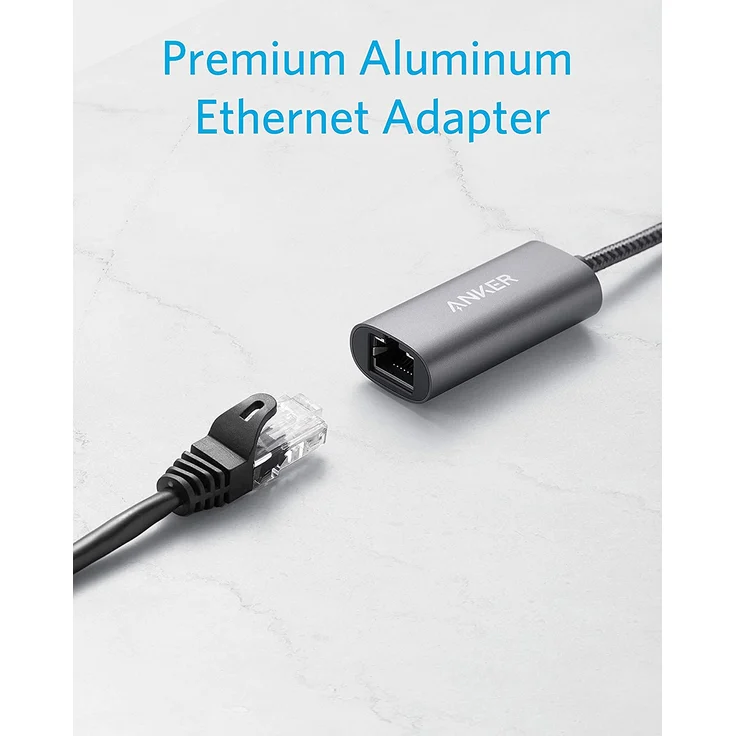 Anker PowerExpand USB 3.0 auf Gigabit Ethernet Adapter, Aluminium, kompakt, USB-A Adapter kompatibel mit MacBook Pro 2015, MacBook Air 2017 und mehr (A76130A1) – Bild 2