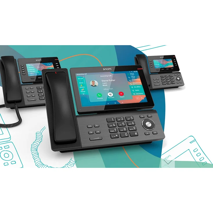 Snom D865 Telefon schwarz ohne Netzteil (00004536) – Bild 4