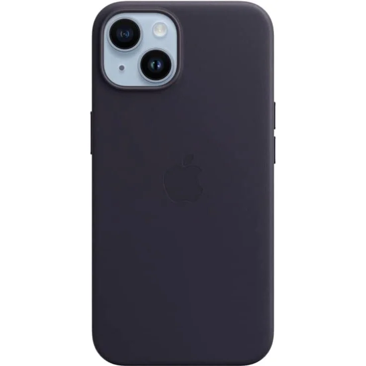 Apple MPP43ZM/A Leder Case mit MagSafe, geeignet für Apple iPhone 14, Mitternacht – Bild 1