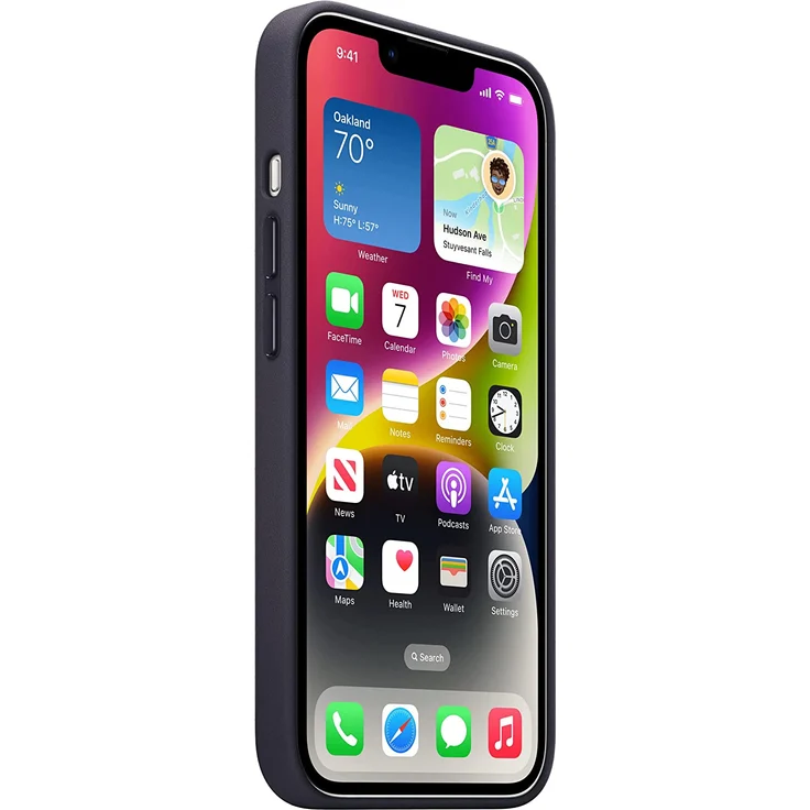 Apple MPP43ZM/A Leder Case mit MagSafe, geeignet für Apple iPhone 14, Mitternacht – Bild 7