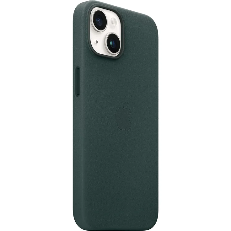 Apple MPP53ZM/A Leder Case mit MagSafe, geeignet für Apple iPhone 14, Waldgrün – Bild 6