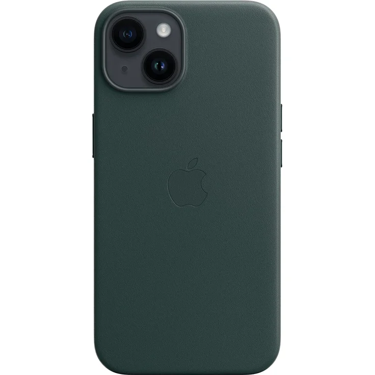 Apple MPP53ZM/A Leder Case mit MagSafe, geeignet für Apple iPhone 14, Waldgrün – Bild 3