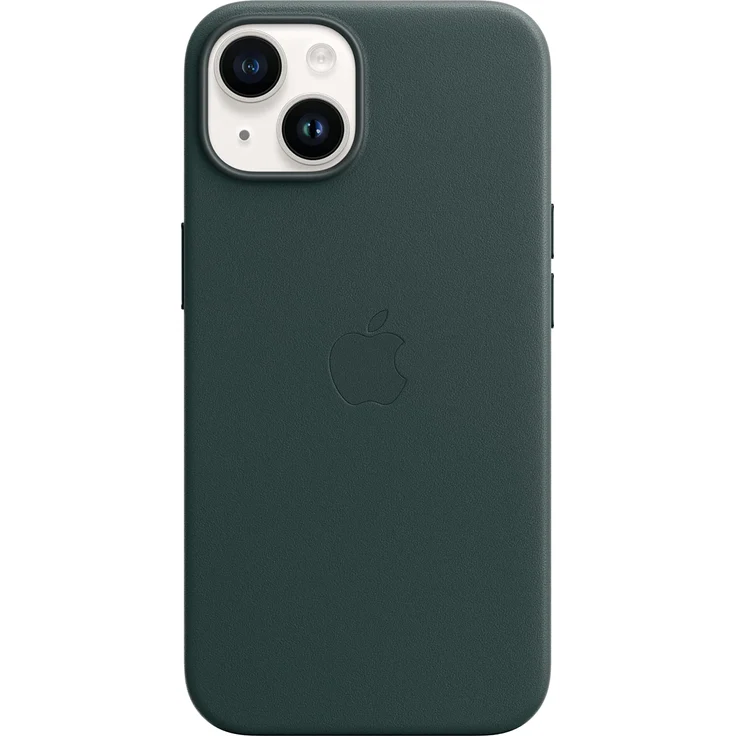Apple MPP53ZM/A Leder Case mit MagSafe, geeignet für Apple iPhone 14, Waldgrün – Bild 4