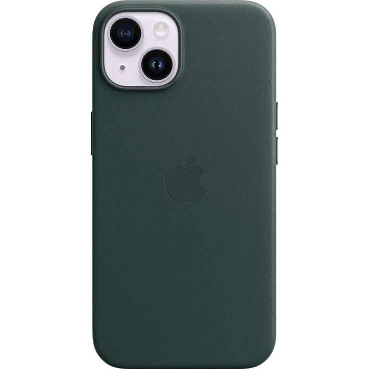 Apple MPP53ZM/A Leder Case mit MagSafe, geeignet für Apple iPhone 14, Waldgrün – Bild 2