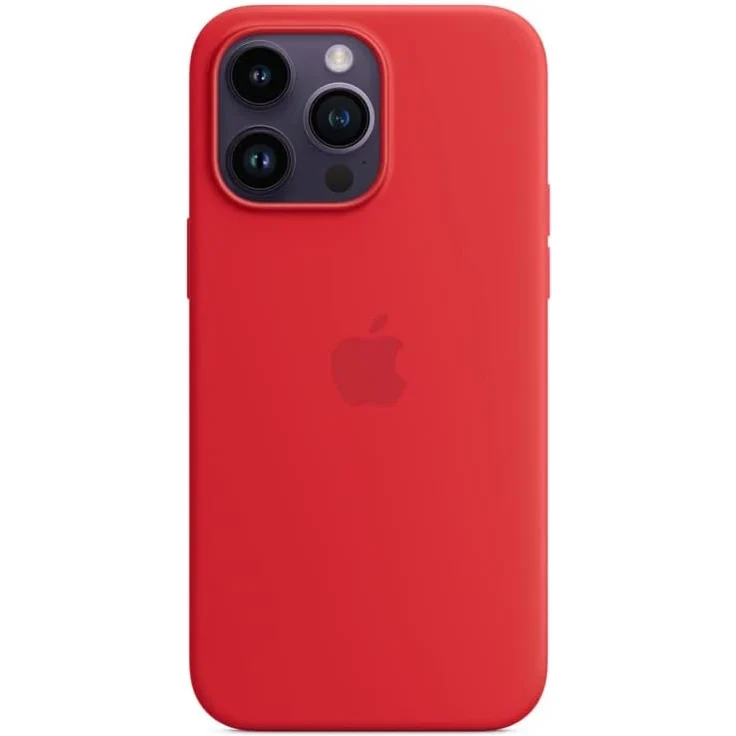 Apple MPTR3ZM/A Silikon Case mit MagSafe, geeignet für Apple iPhone 14 Pro Max, (PRODUCT)RED – Bild 1