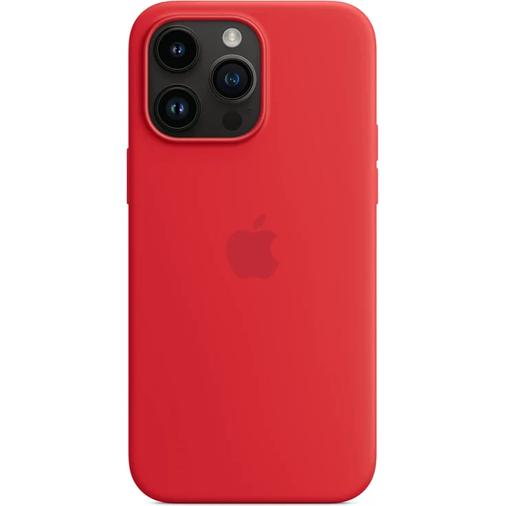 Apple MPTR3ZM/A Silikon Case mit MagSafe, geeignet für Apple iPhone 14 Pro Max, (PRODUCT)RED – Bild 4