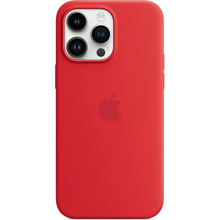 Apple MPTR3ZM/A Silikon Case mit MagSafe, geeignet für Apple iPhone 14 Pro Max, (PRODUCT)RED – Bild 3