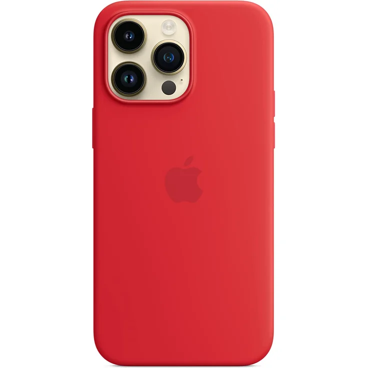 Apple MPTR3ZM/A Silikon Case mit MagSafe, geeignet für Apple iPhone 14 Pro Max, (PRODUCT)RED – Bild 2