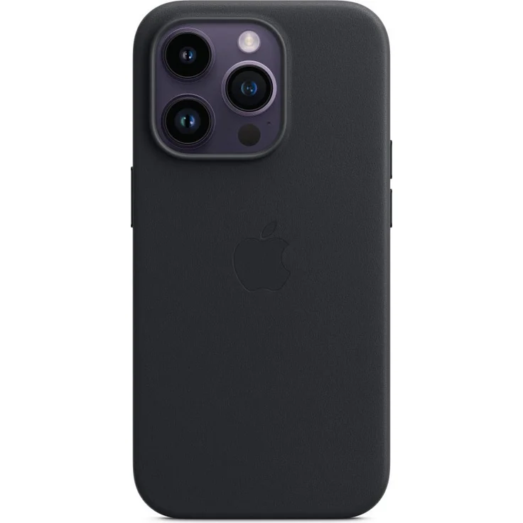 Apple MPPG3ZM/A Leder Case mit MagSafe, geeignet für Apple iPhone 14 Pro, Mitternacht – Bild 1