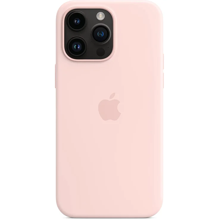 Apple MPTT3ZM/A Silikon Case mit MagSafe, geeignet für Apple iPhone 14 Pro Max, Kalkrosa – Bild 4