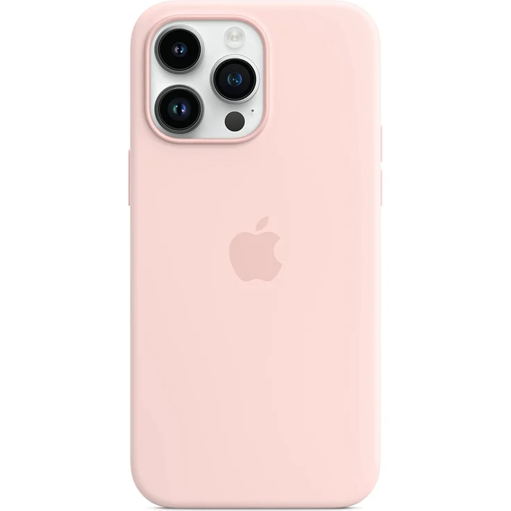 Apple MPTT3ZM/A Silikon Case mit MagSafe, geeignet für Apple iPhone 14 Pro Max, Kalkrosa – Bild 3