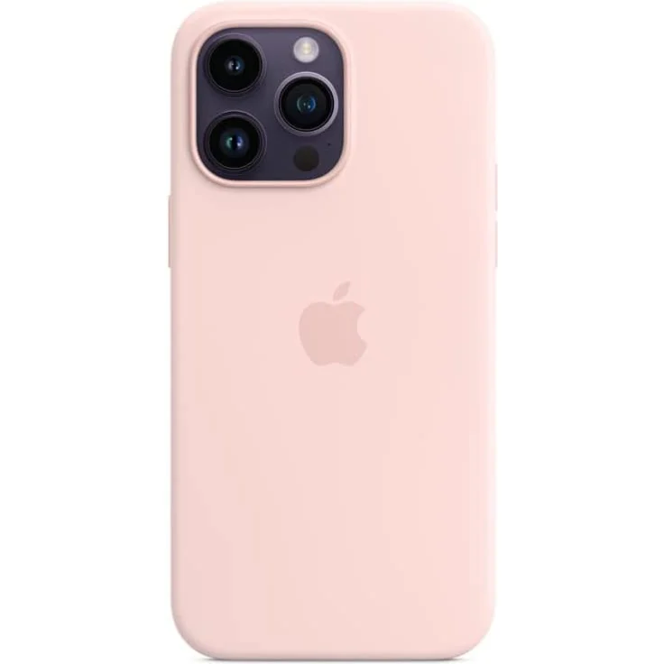 Apple MPTT3ZM/A Silikon Case mit MagSafe, geeignet für Apple iPhone 14 Pro Max, Kalkrosa – Bild 1