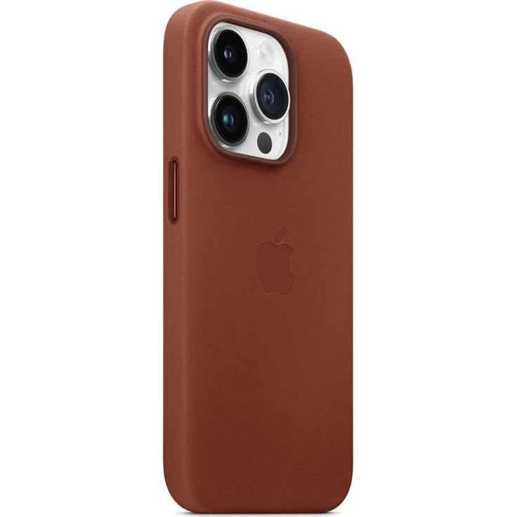 Apple MPPK3ZM/A Leder Case mit MagSafe, geeignet für Apple iPhone 14 Pro, Umbra – Bild 2