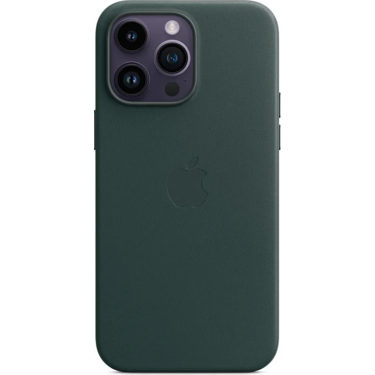 Apple MPPN3ZM/A Leder Case mit MagSafe, geeignet für Apple iPhone 14 Pro Max, Waldgrün – Bild 1