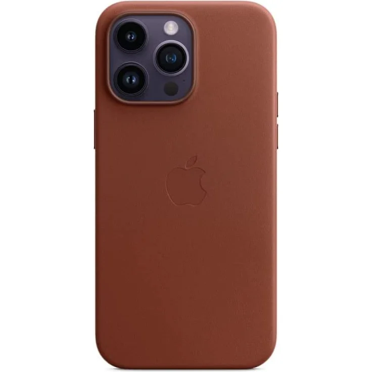 Apple MPPQ3ZM/A Leder Case mit MagSafe, geeignet für Apple iPhone 14 Pro Max, Umbra – Bild 1