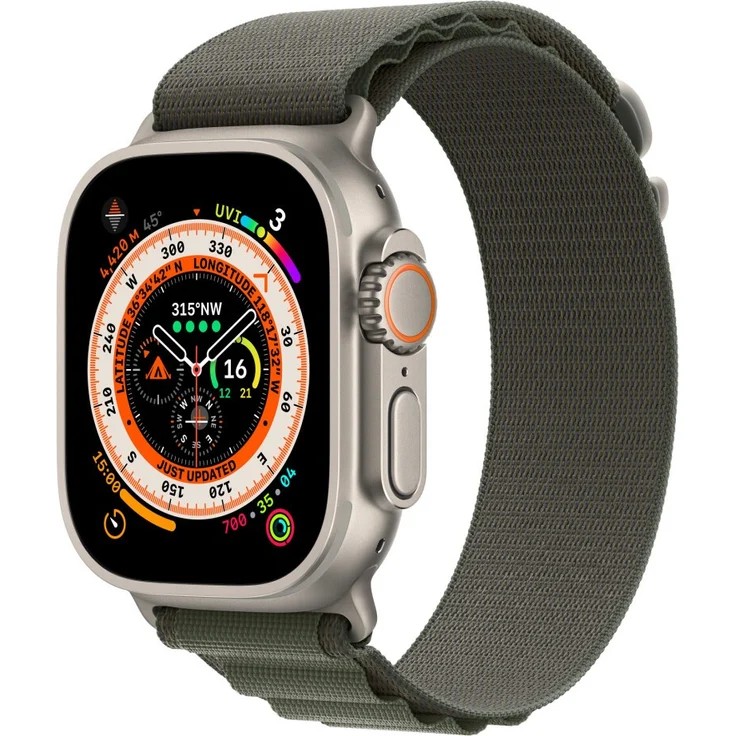 Apple Watch Ultra 49mm Ersatzarmband Green Alpine Loop - Small – Bild 2