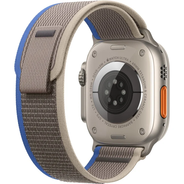 Apple Watch Ultra 49mm Ersatzarmband Blue/Gray Trail Loop - S/M – Bild 4