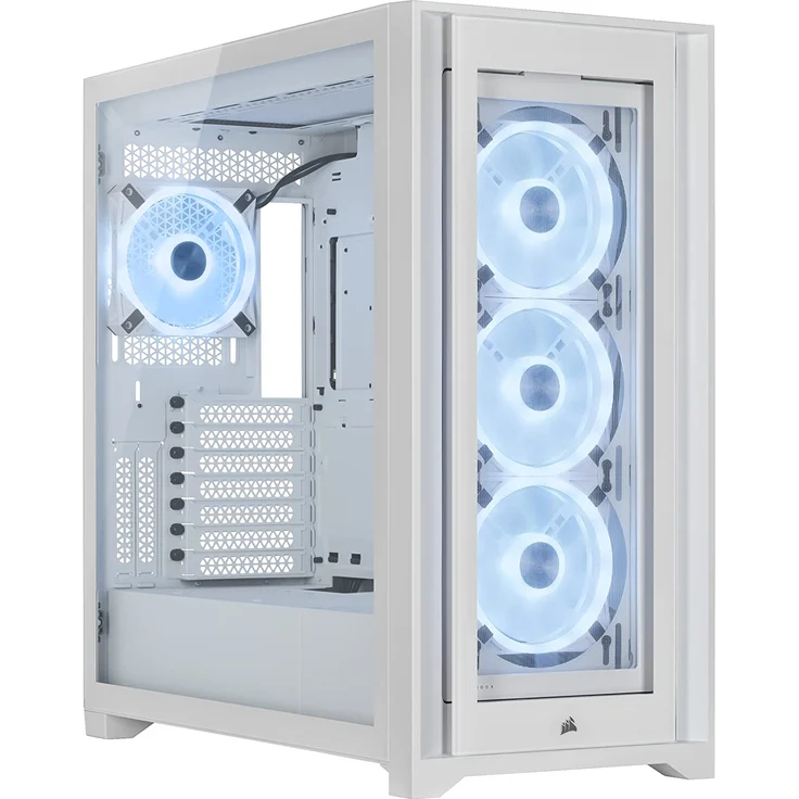 Corsair iCUE 5000X RGB QL Edition Mid-Tower ATX Gaming Gehäuse weiß – Bild 1