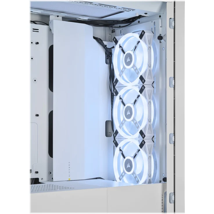 Corsair iCUE 5000X RGB QL Edition Mid-Tower ATX Gaming Gehäuse weiß – Bild 4