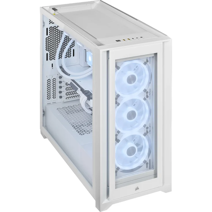 Corsair iCUE 5000X RGB QL Edition Mid-Tower ATX Gaming Gehäuse weiß – Bild 8