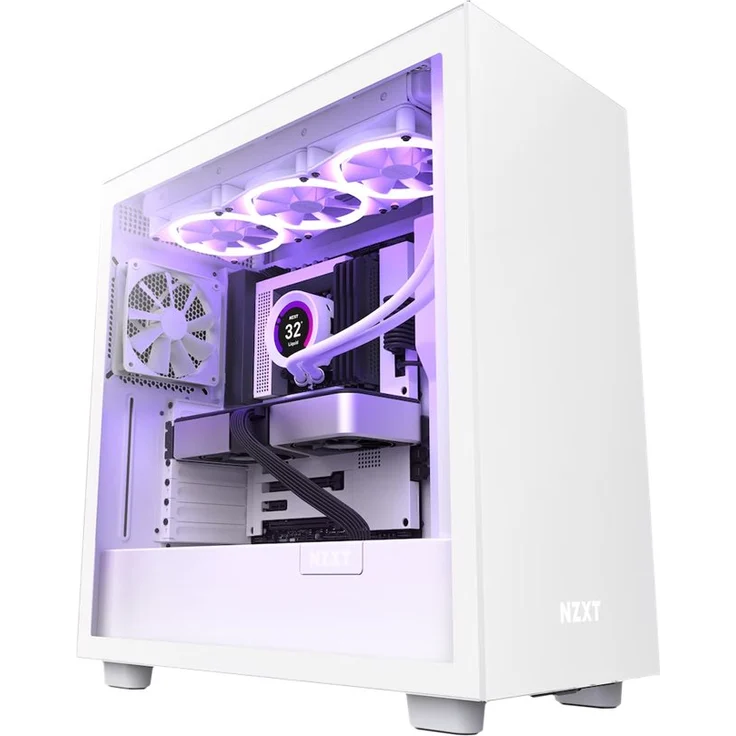 NZXT H7 Midi-Tower-Gehäuse Weiß (Glasfenster, CM-H71BW-01) – Bild 3