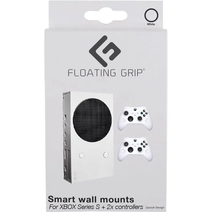 Floating Grip Xbox Series S Wall Mounts Standars Bundle, weiß
