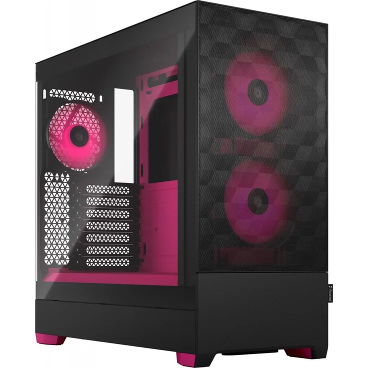 Fractal Design Pop Air RGB - Magenta Core TG Clear Tint, Midi-Tower-Gehäuse mit Seitenfenster (FD-C-POR1A-03)