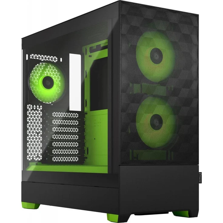 Fractal Design Pop Air RGB - Green Core TG Clear Tint (Midi-Tower-Gehäuse mit Seitenfenster und R... – Bild 1