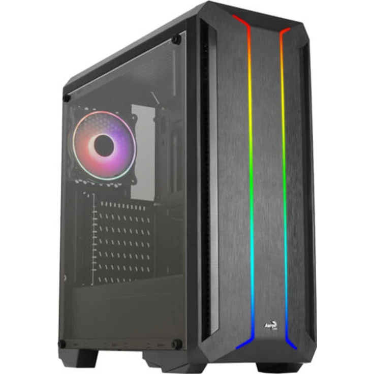 Aerocool Skyline ARGB Tower-Gehäuse, schwarz, Seitenteil aus Acryl – Bild 2