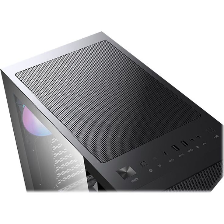 MSI MPG GUNGNIR 111R Mid-Tower ATX Gehäuse (2X USB 3.1 Anschluss, 4X 120mm A-RGB Fan im Lieferumfang, schwarz, A-RGB) – Bild 6