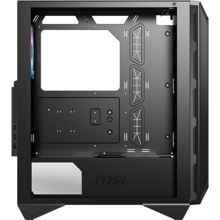 MSI MPG GUNGNIR 111R Mid-Tower ATX Gehäuse (2X USB 3.1 Anschluss, 4X 120mm A-RGB Fan im Lieferumfang, schwarz, A-RGB) – Bild 5