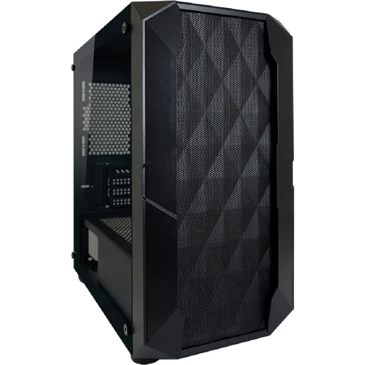 Gehäuse Micro-ATX 712MB Gaming black USB3.2-Audio,o.Netzteil,Polynom_X (LC-712MB-ON)