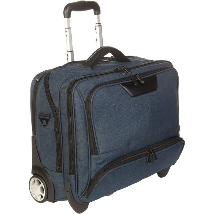 Dermata Business Laptop Trolley Office Case 17 Zoll Blau