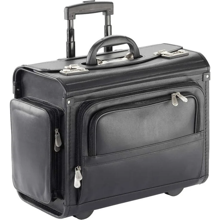 Dermata Business 2-Rollen Pilotenkoffer 48 cm Schwarz