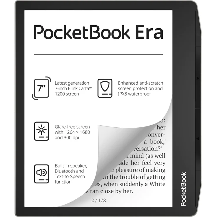 Pocketbook Era WLAN 16 GB 7 Zoll, Stardust Silver (PB700-U-16-WW-B) – Bild 1
