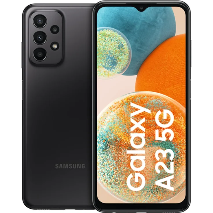 Samsung Galaxy A23 5G Smartphone 16,764 cm (6,6 Zoll) TFT-Display, 64GB interner Speicher, 4GB RAM, Dual-SIM, Android 12, Schwarz – Bild 1
