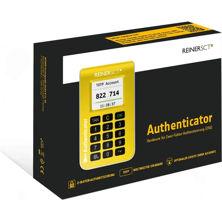 Reiner SCT Authenticator – Hardware für Zwei-Faktor-Authentisierung, TOTP-Generator für ultimativen Schutz Ihrer Accounts – Bild 3