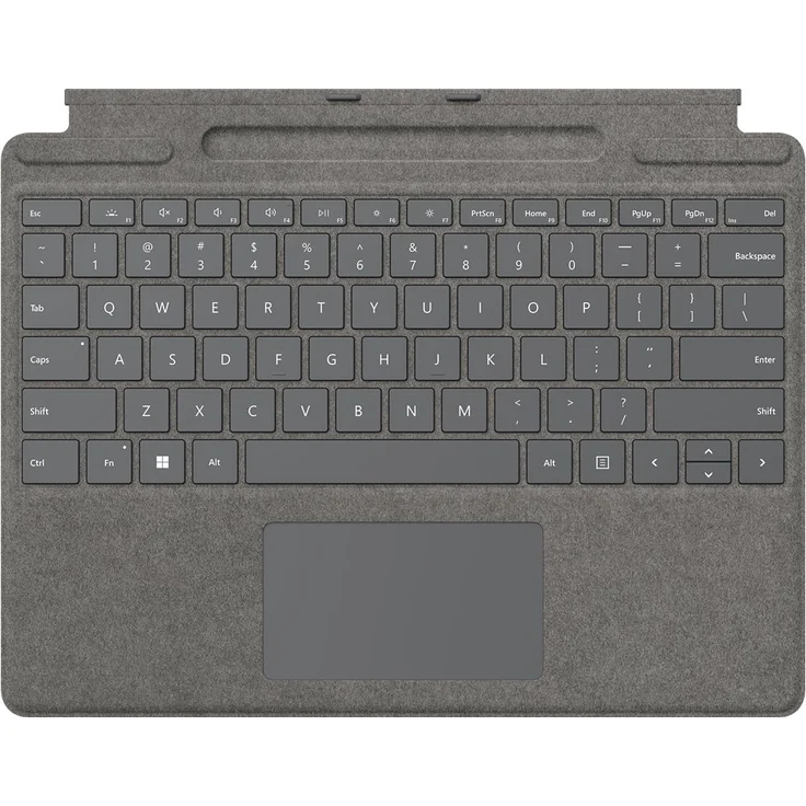 Microsoft Surface Pro Signature Keyboard mit Touchpad, Beschleunigungsmesser, Surface Slim Pen 2 Ablage- und Ladeschale, Deutsch, platin (8X6-00065) – Bild 1